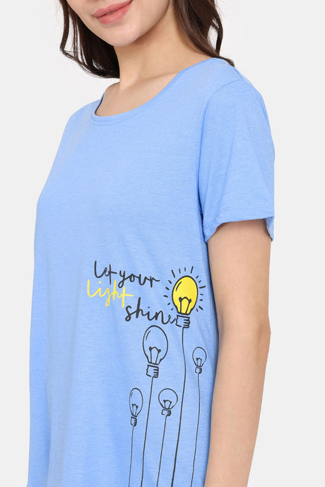 Rosaline Bloom Fest Knit Cotton Top (Pack of 2) -  Blue — image 6